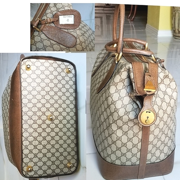 Auth Vintage Gucci train case and Boston handbag Set - Picture 9 of 16